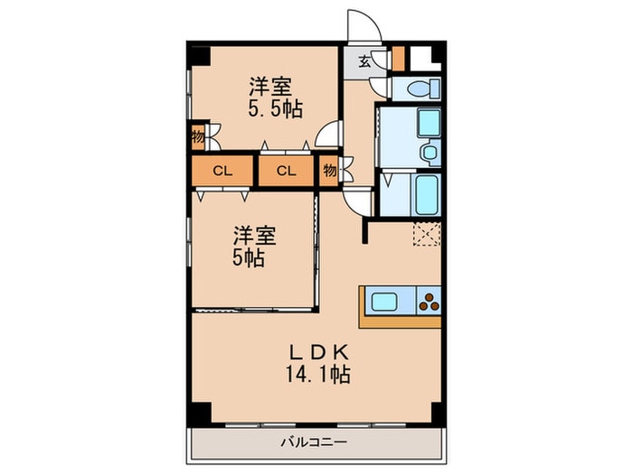 間取り図 サニ－コ－ト・Ｋ