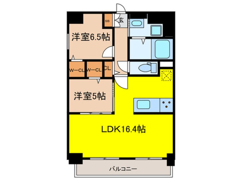 間取図 リアレクト白壁