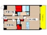 リアレクト白壁 2LDKの間取り
