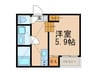 HUMMING　LIFE中村区役所 1Rの間取り