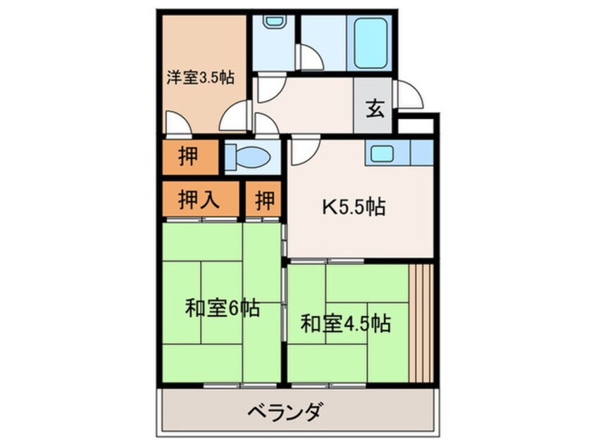 間取図 すみれハイツ