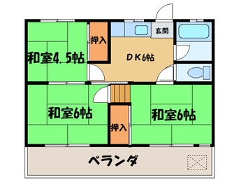 間取図 高見台ハイツＡ