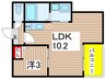 Jack　shukuchiⅠ 1LDKの間取り