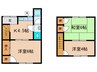 ベルハウス東 3Kの間取り