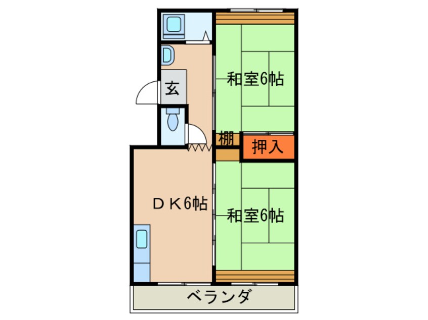 間取図 北島コ－ポ