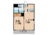 ベルライジング 1LDKの間取り