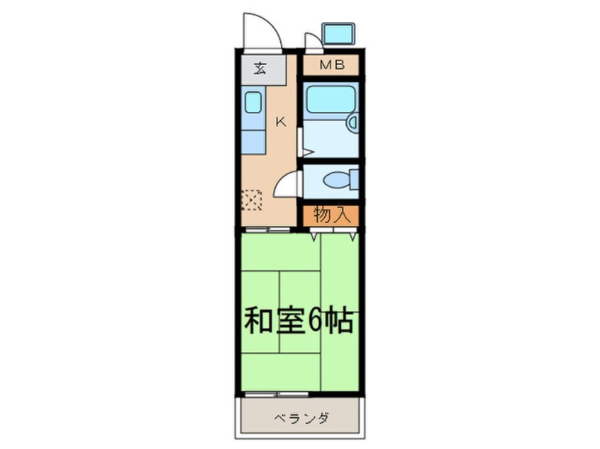 間取図 パナハイツ中川