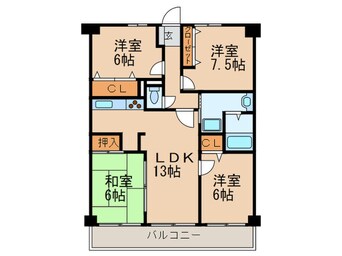 間取図 グランドハイリス本山