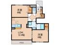 ガーデン　アルモニーAの間取図