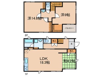 間取図 豊田市浄水町貸家