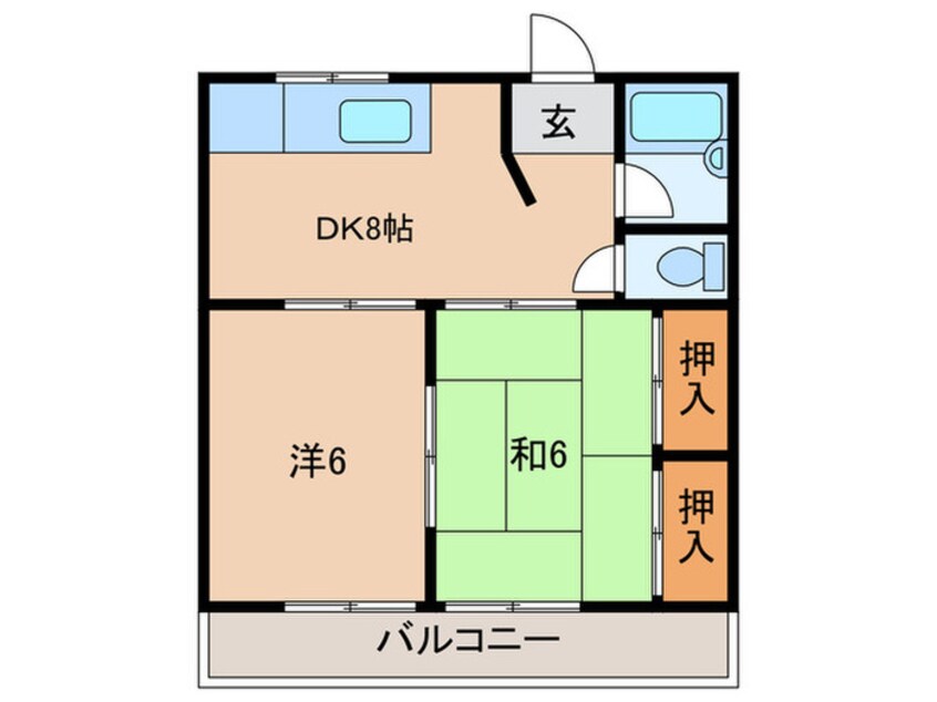 間取図 ハイツ柿田