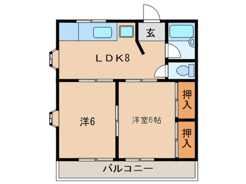 間取図 ハイツ柿田