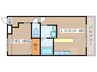 ＨＡＳＴ堀田 1LDKの間取り