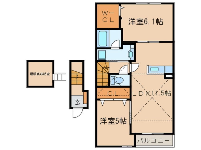 間取図 ラ・リベルタ
