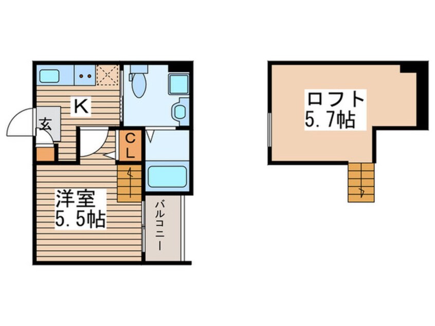 間取図 リヴェール鶴里