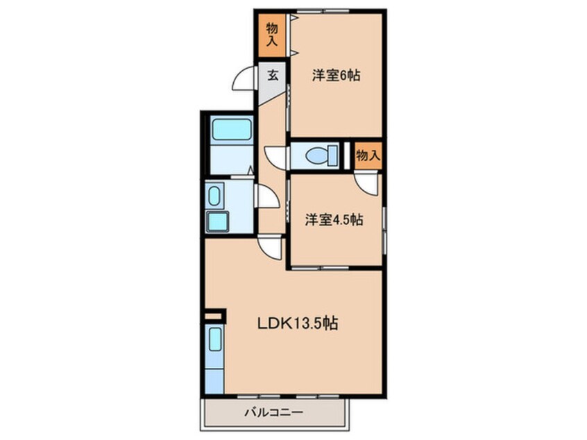 間取図 パークハウスNIWA　B棟