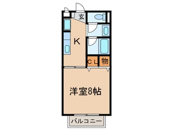 間取図 リバ－フィ－ルド山口