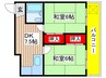 メゾンアオキ 2DKの間取り