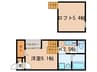 サンブラスハイム大曽根 1Kの間取り