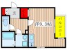 ルシエル東海通ノース 1Rの間取り