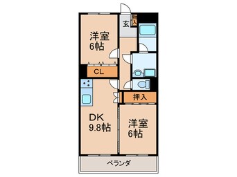 間取図 ヴィエント朝日が丘