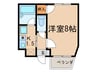 サンハイム 1Kの間取り