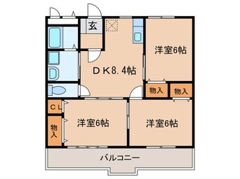 間取図 グリ－ンソシア