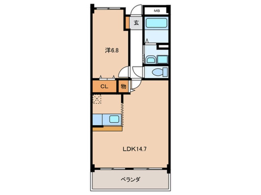 間取図 ザ・ウイングＳ