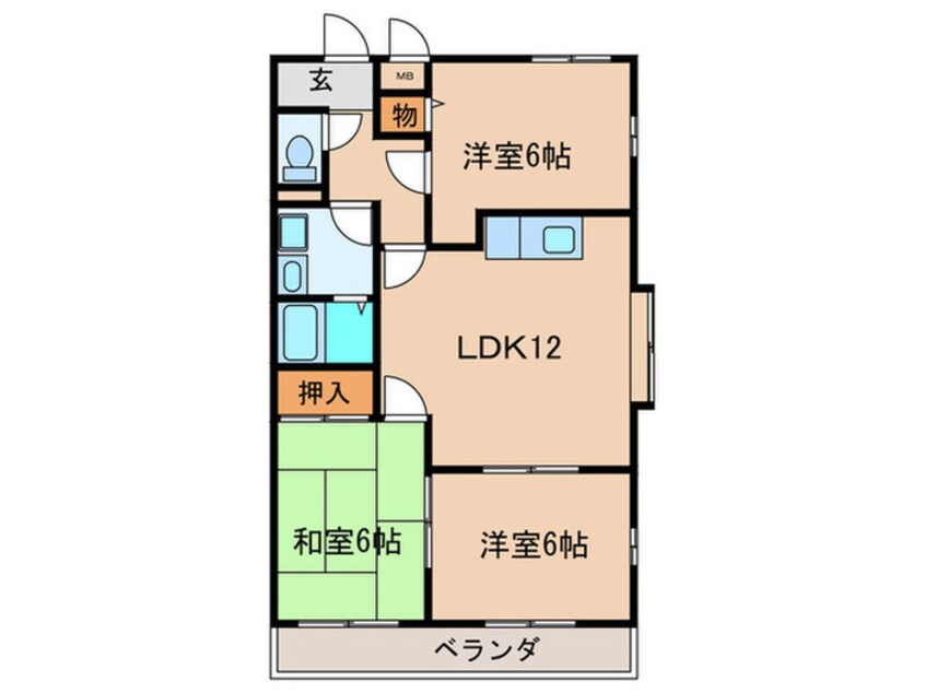 間取図 アピカル千王