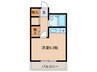 One Room Honey 1Rの間取り