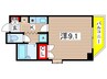 アーバン吹上 1Kの間取り
