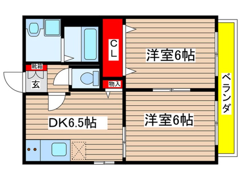 間取図 シャトレ白竜