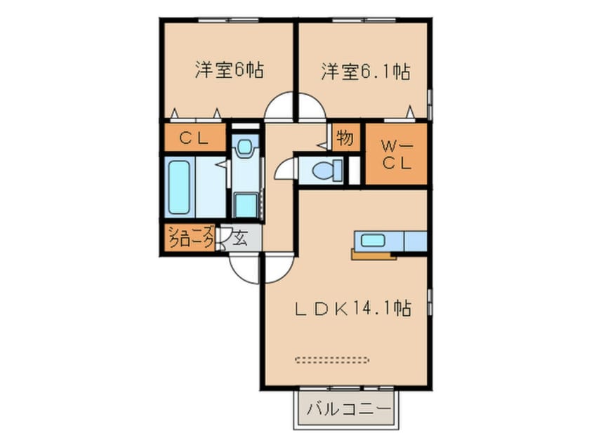 間取図 アルカディア永森