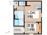robot home鶴里Ⅱ 1LDKの間取り