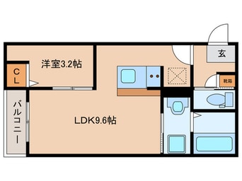 間取図 CRASTINE上飯田東町4丁目