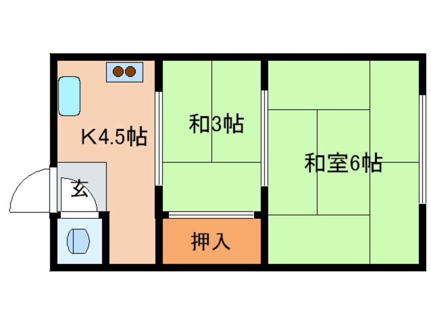 間取図 きさらぎ荘