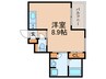 SPACE CUBE HONJIN 1Rの間取り