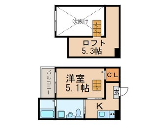 間取図 ヴィレッタ大正町