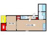 LECOCON天白 1LDKの間取り
