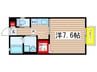 グリーンズ瑞穂Ｂ棟 1Kの間取り
