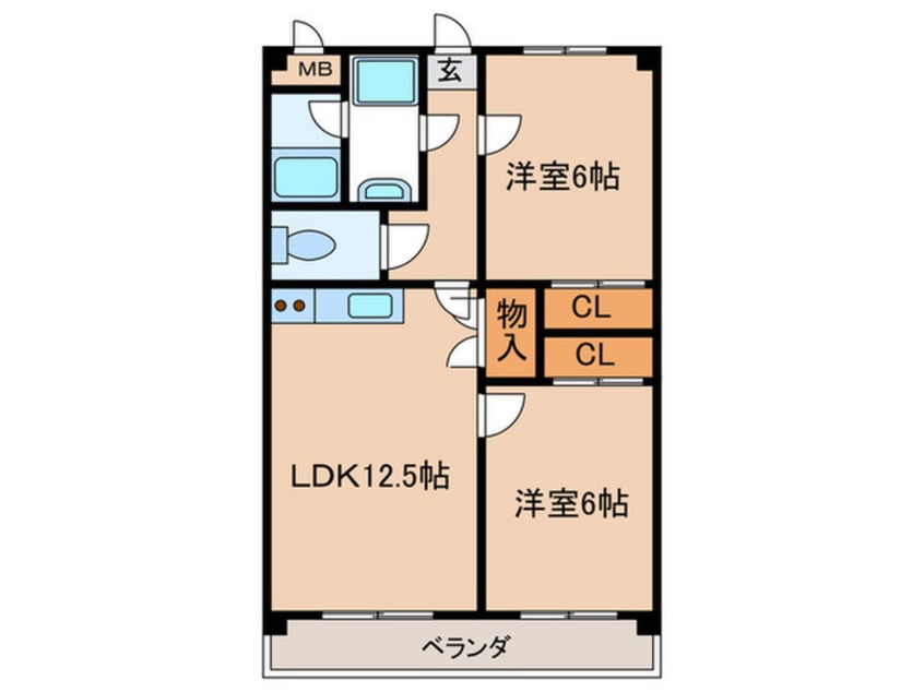 間取図 レ－ジュ徳重