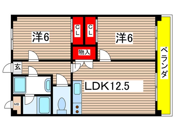 間取り図 レ－ジュ徳重