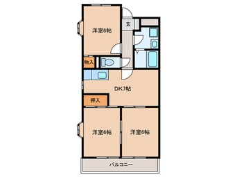 間取図 メゾングリ－ンヒル