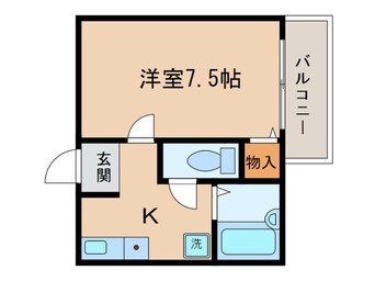 間取図 シャトル八田