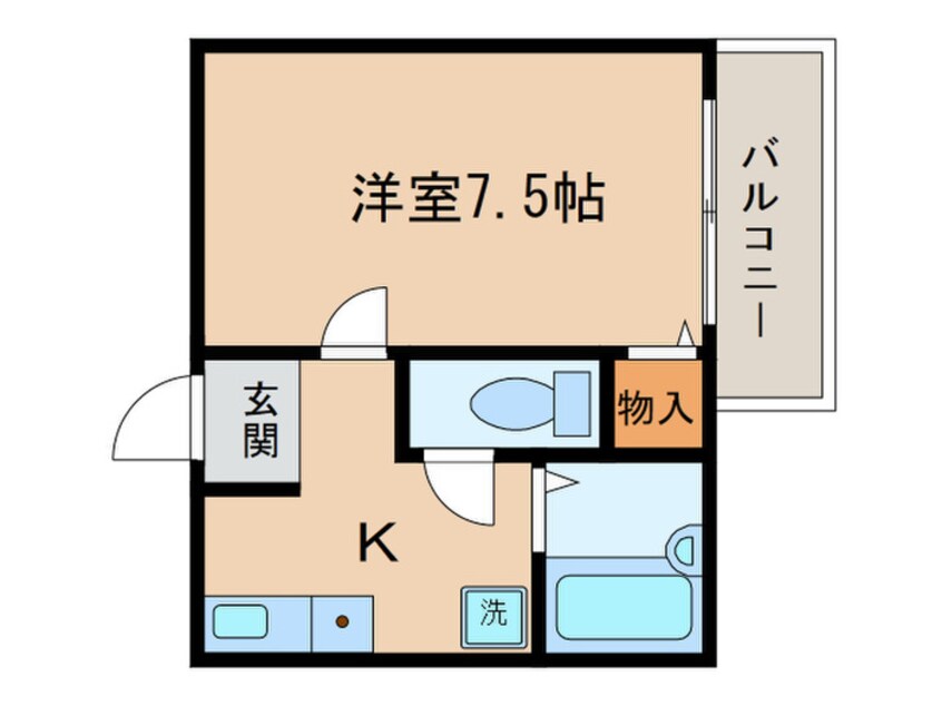 間取図 シャトル八田