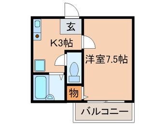 間取図 シャトル八田