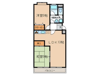 間取図 グリ－ンロワ－ル