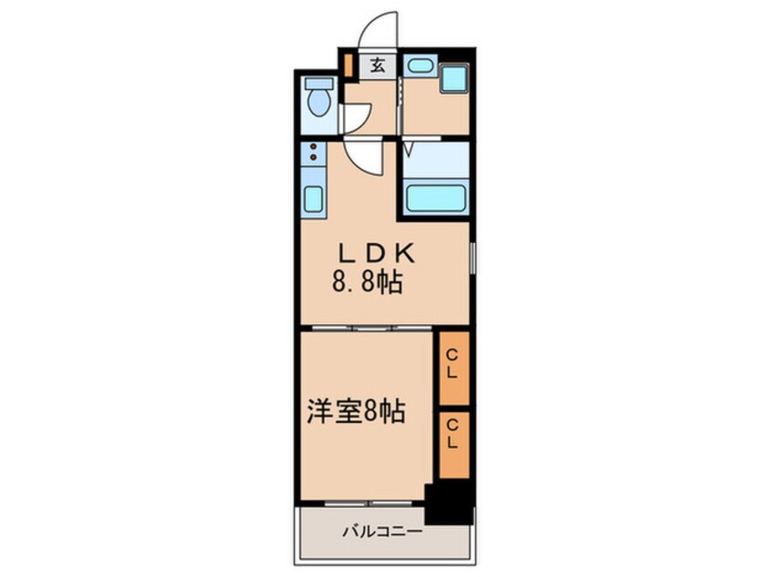 間取図 ランドルチェ大須