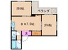 エリ－マンション 2DKの間取り