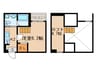 アオアクア稲上町 1Kの間取り